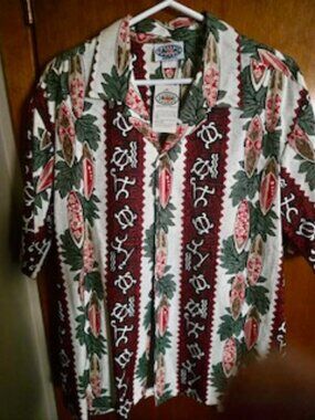 Men's Pacific Legend Apparel Hawaiian Surf Shirt in Size XL - TAGS ON